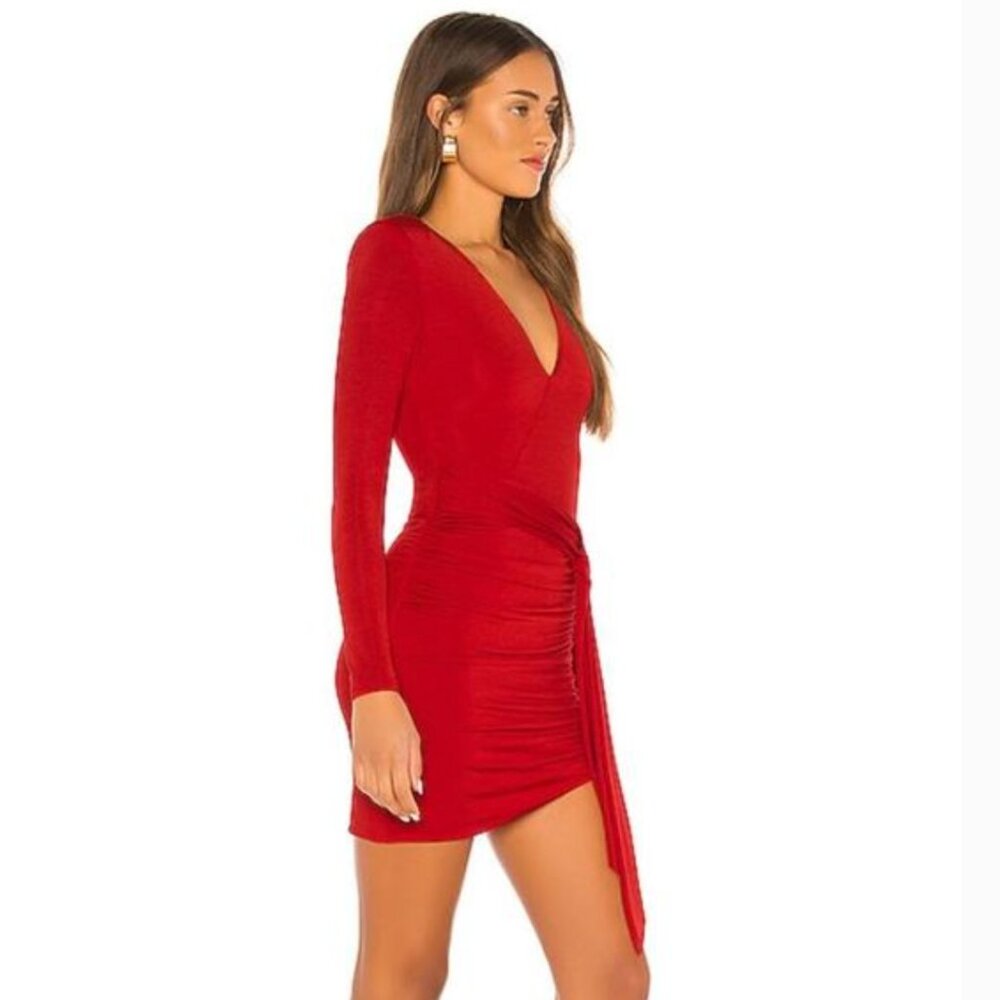 Alice + Olivia Sz 8 Valentines Red Long Sleeve Dress